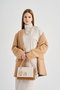 Lucky Bees Bolso Bandolera 918 Crema y Tostado